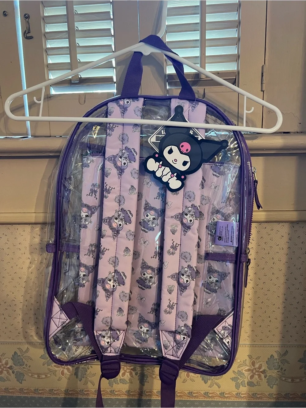 Sanrio Hello Kitty and Friends Kuromi Lolita Clear Full-Size Backpack